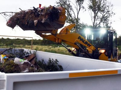 El intendente supervisó la primera jornada de trabajo del Centro de Transferencia de Residuos
