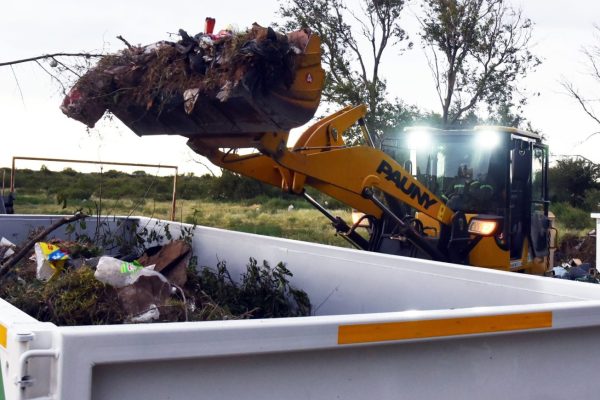 El intendente supervisó la primera jornada de trabajo del Centro de Transferencia de Residuos
