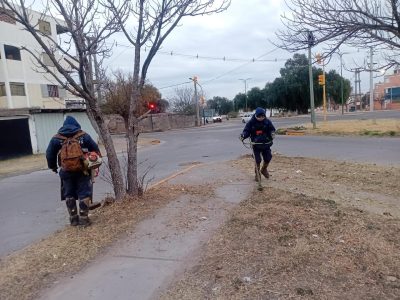 La Municipalidad desplegó operativos de mantenimiento en toda la ciudad