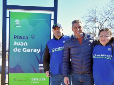 Hissa inauguró las obras de renovación de la plaza Juan de Garay en el barrio Kennedy