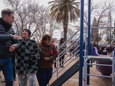 El intendente Hissa inauguró las obras de renovación de la plaza Sargento Baigorria