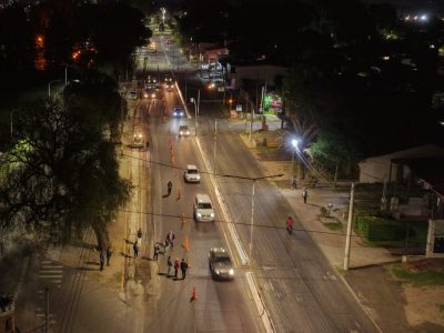 Avanza la repavimentación de la Avenida del Fundador sobre el ingreso a la ciudad