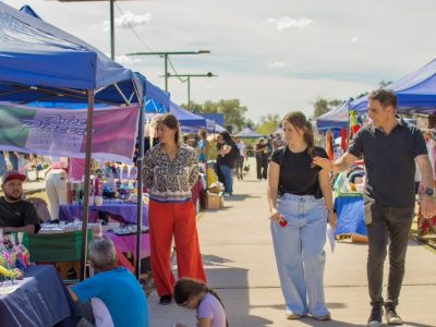 Hissa acompañó a los emprendedores y presentó el proyecto de renovación del Paseo Ferroviario