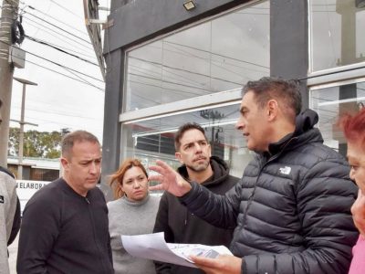 El intendente Gastón Hissa dió inicio a la obra de drenaje pluvial en Ruta 3 y Segado para reducir los anegamientos en la zona sur