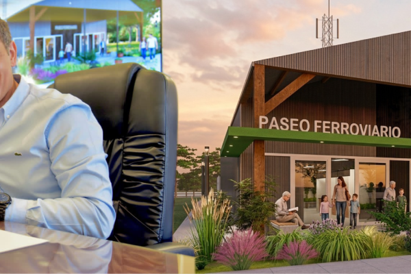 El intendente Hissa firmó el llamado a licitación para la construcción del Paseo Ferroviario